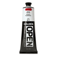 GOLDEN OPEN Slow-Drying Acrylic Paint 148 ml – 7278 Pyrrole Red Dark