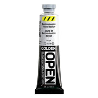 GOLDEN OPEN Slow-Drying Acrylic Paint, 59 ml – 7008 Benzimidazolone Yellow Medium