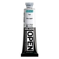 GOLDEN OPEN Slow-Drying Acrylic Paint, 59 ml – 7369 Teal