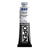 GOLDEN OPEN Slow-Drying Acrylic Paint, 59 ml – 7050 Cerulean Blue Chromium