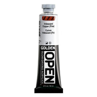 GOLDEN OPEN Slow-Drying Iridescent Acrylic Paint 59 ml – 7482 Copper Fine