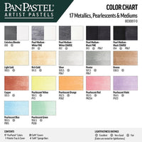 Golden PanPastel Set of Metallic and Pearl Pastels and Mediums, 17 Pieces — image 2