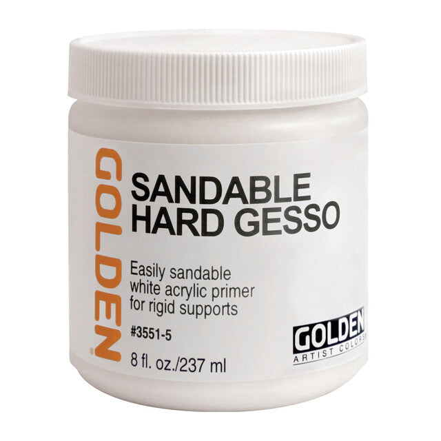 GOLDEN Sandable Hard Gesso White Acrylic Sandable Gesso