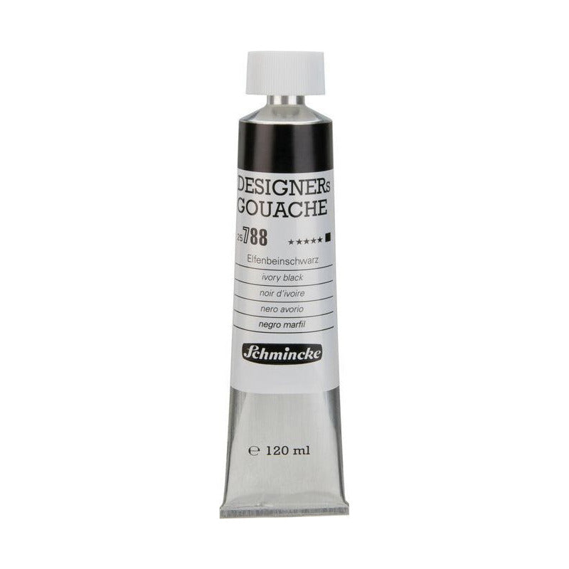 Gouache Paint Schmincke Designers Gouache 120 ml – 788 Ivory Black