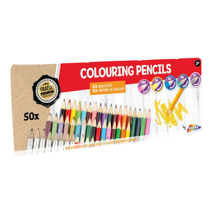 Grafix Colored Pencils - Set of 50
