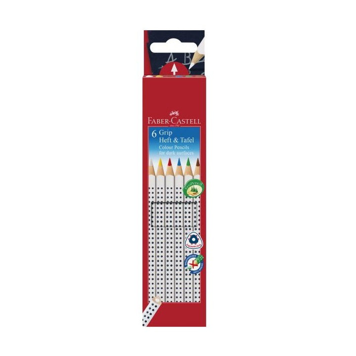 Grip Colored Pencils for Dark Surfaces, Set of 6