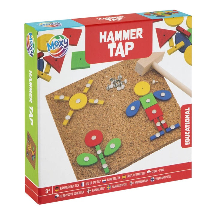 Hammer Tap 74-Piece Educational Hammering Game with Hammer