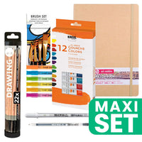 Handy Daily Art Journal Painting Set, 21 x 29.7 cm, Gouache