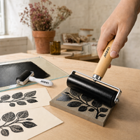 Hard Rubber Linoleum Roller