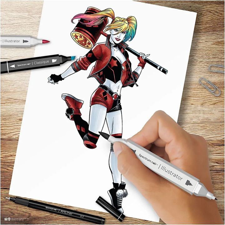 Harley Quinn Illustration Art Set - image 3