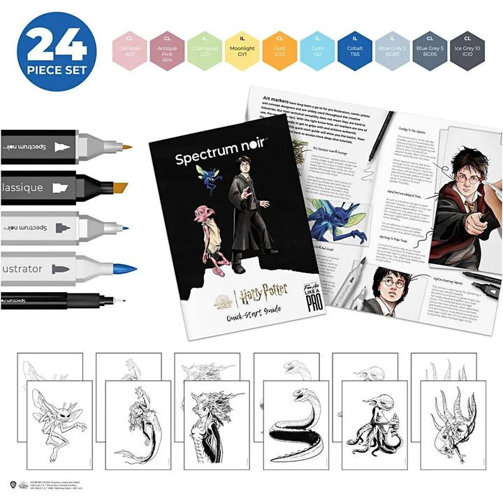 Harry Potter: Magical Creatures Illustration Art Set, image 1