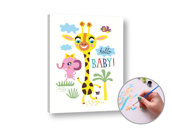 HELLO BABY Paint by Numbers | Low Difficulty — image 2