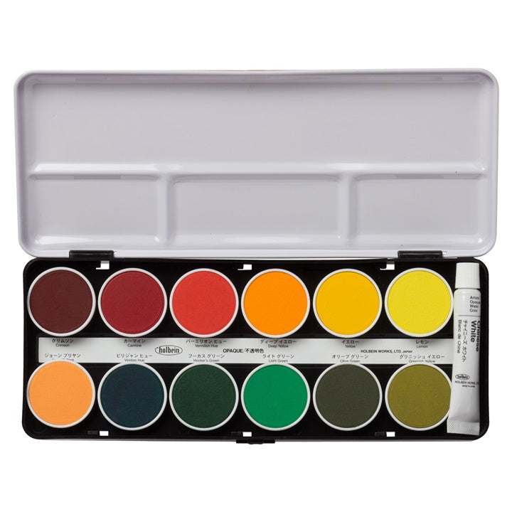 Holbein Cake Colors Opaque Watercolor Set | various sets — image 1