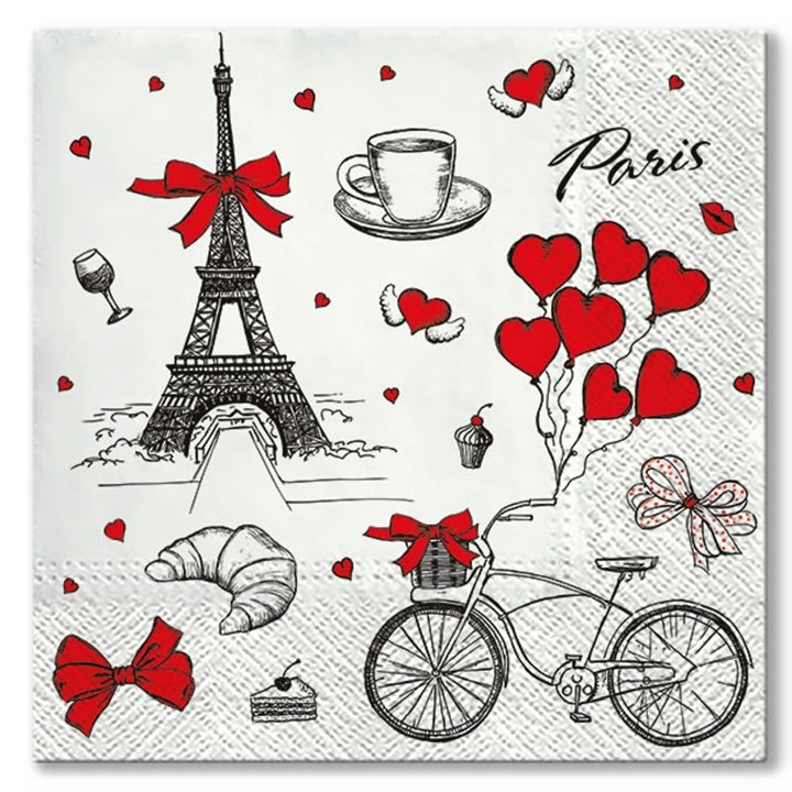 I love France Decoupage Napkins - 1 pc