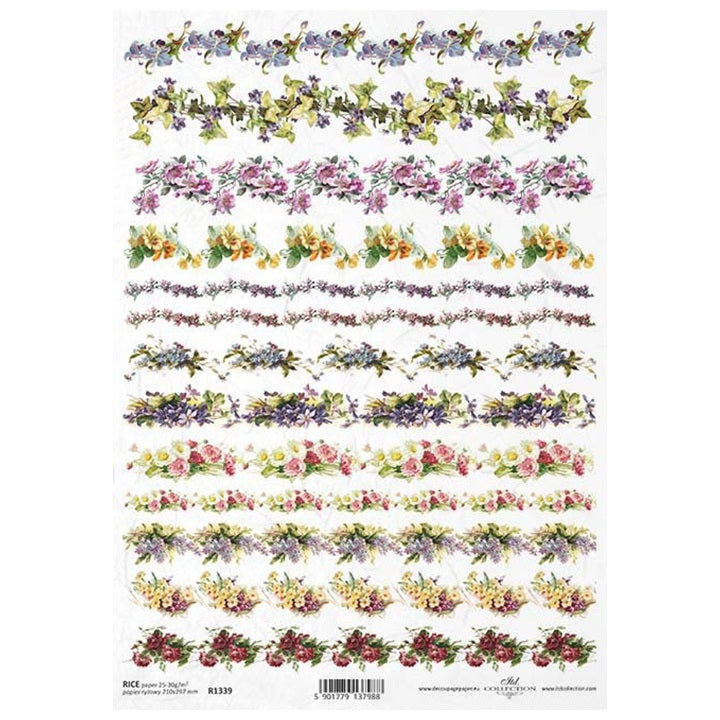 ITD Rice Paper A4 – Floral Pattern