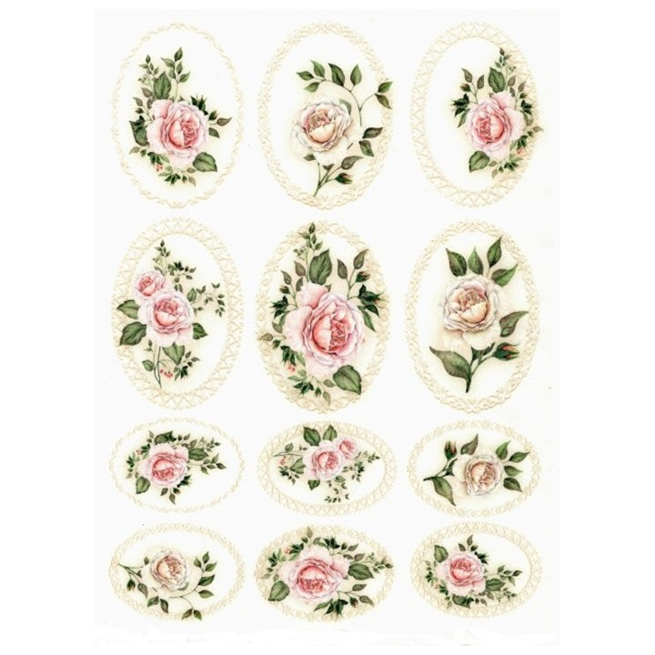 ITD Rice Paper A4 – Roses in a Frame