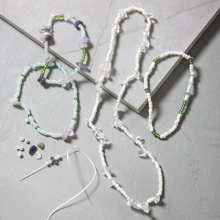Jewelry-Making Craft Set, Brown-Black Mix