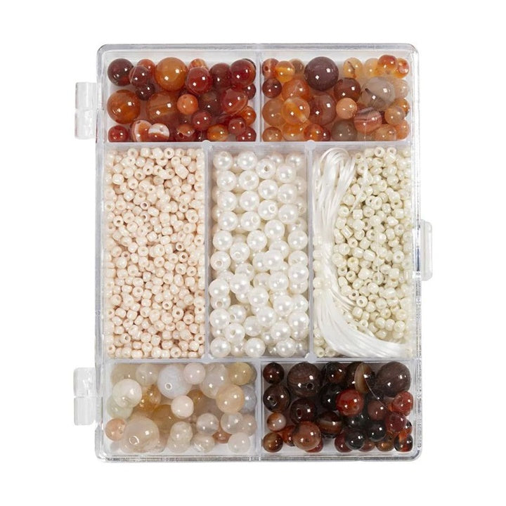 Jewelry-Making Craft Set, Brown Mix