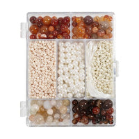 Jewelry-Making Craft Set, Brown Mix