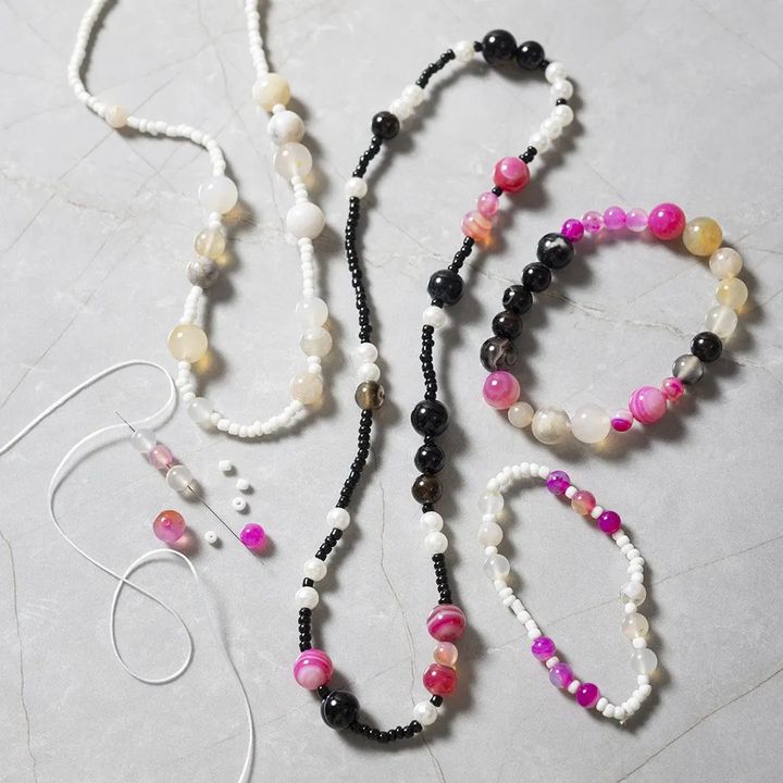 Jewelry-Making Craft Set, Brown Mix