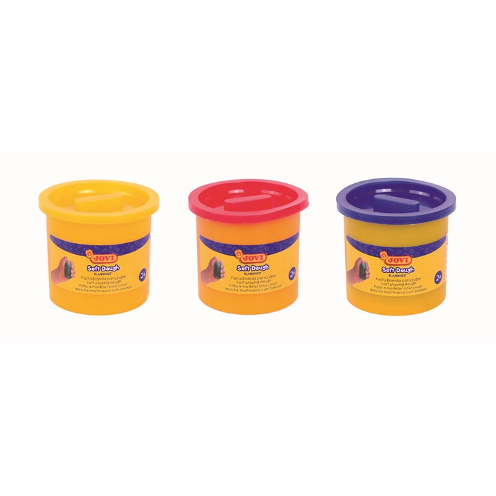 JOVI BLANDIVER Modeling Clay in Cups, 3 x 110 g