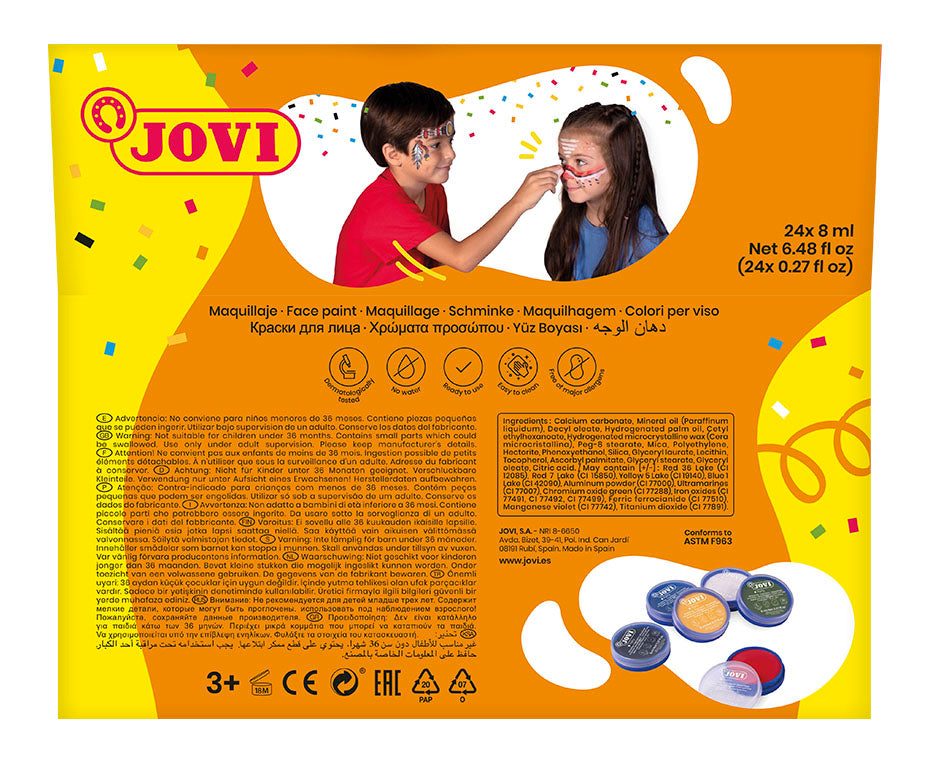 JOVI Face Paint Display 24 x 8 ml