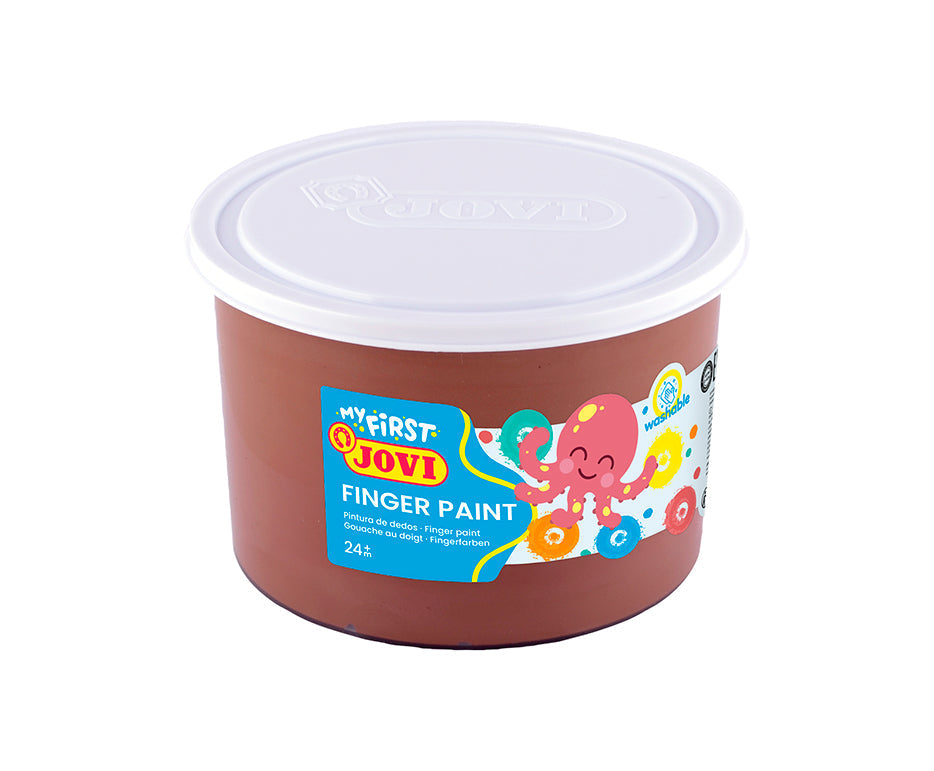 JOVI Finger Paint in Tub, 500 ml – brown