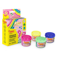 JOVI Glitter Tempera Paints, Set of 4, 4 × 35 ml