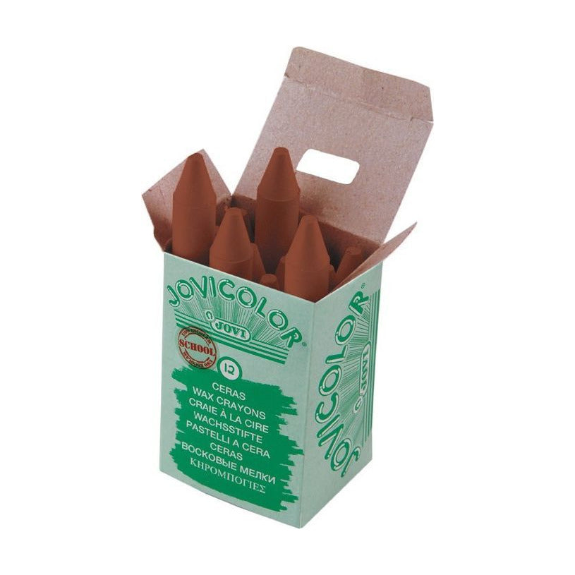 JOVI Jovicolor Jumbo Wax Crayon 12 mm – Various Shades – Light brown