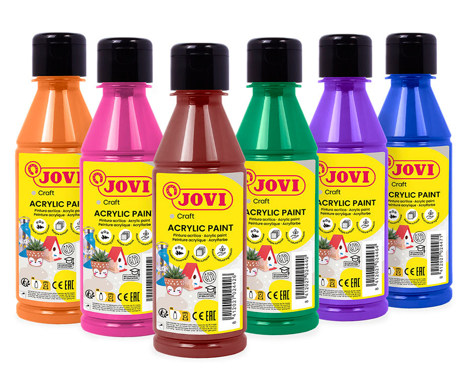 JOVI Jovidecor Acrylic Paint Set, 6 x 250 ml – Variant B