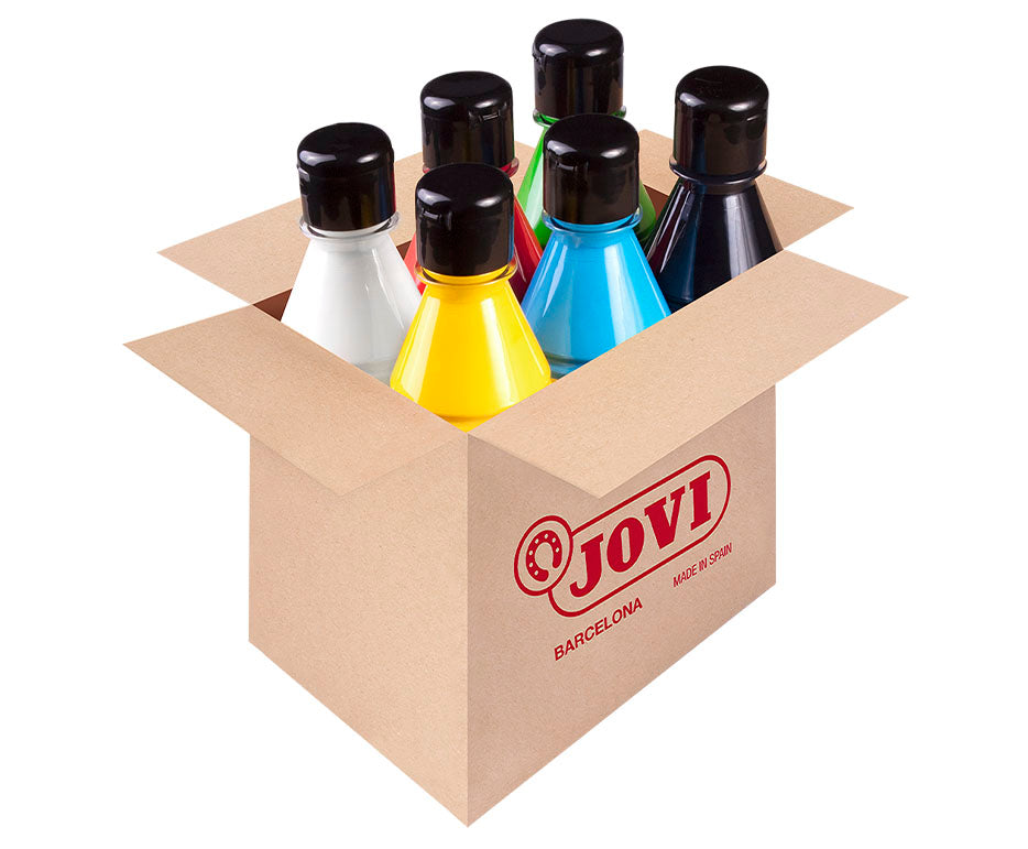 JOVI Jovidecor Set of 6 Acrylic Paints, 6 x 250 ml, Variant A