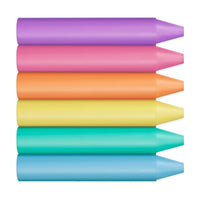 JOVI Jumbo round wax crayons pastel set of 60 pcs with sharpener