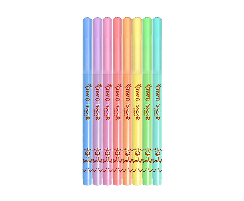 JOVI Kawaii Kids' Markers, Set of 8, 3 mm