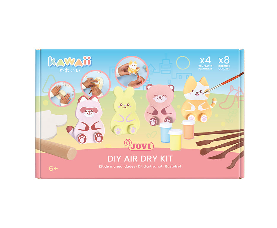 JOVI Kawaii Kraft Animals Modeling Clay Set – 23 pcs
