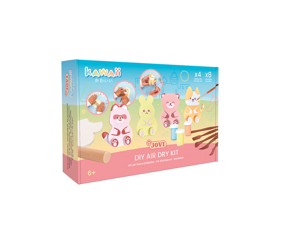 JOVI Kawaii Kraft Animals Modeling Clay Set – 23 pcs