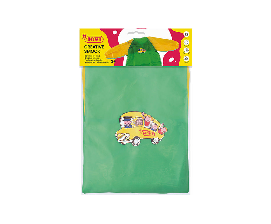 JOVI Kids Painting Apron with Sleeves (Ages 6–12)