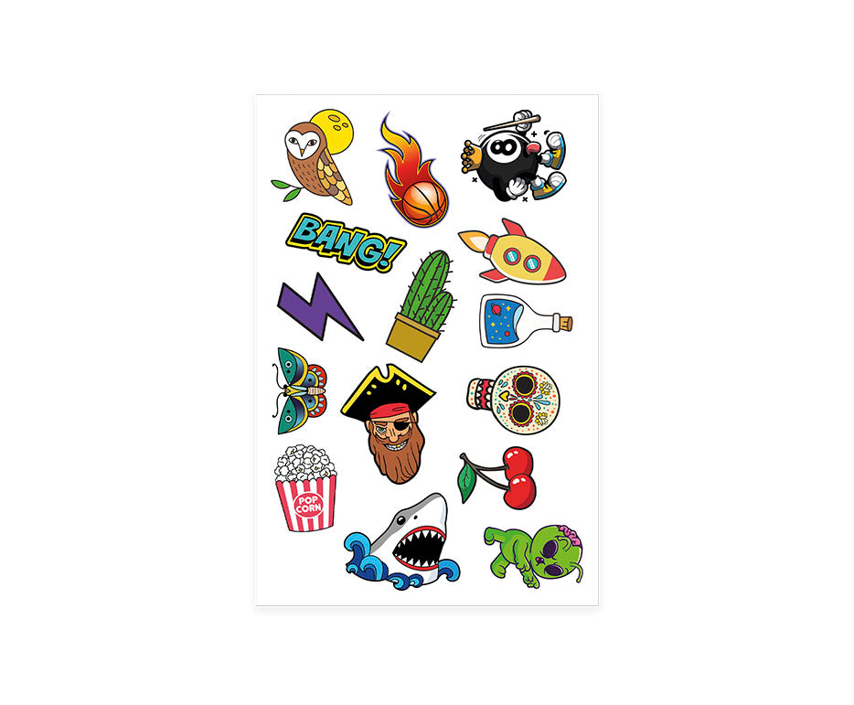 JOVI Kids Temporary Tattoos Cactus - 15 pcs