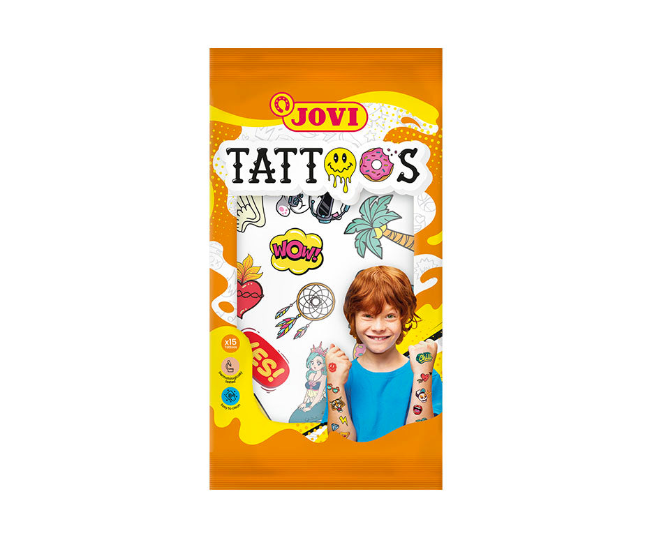 JOVI Kids Temporary Tattoos Display – 24 pcs