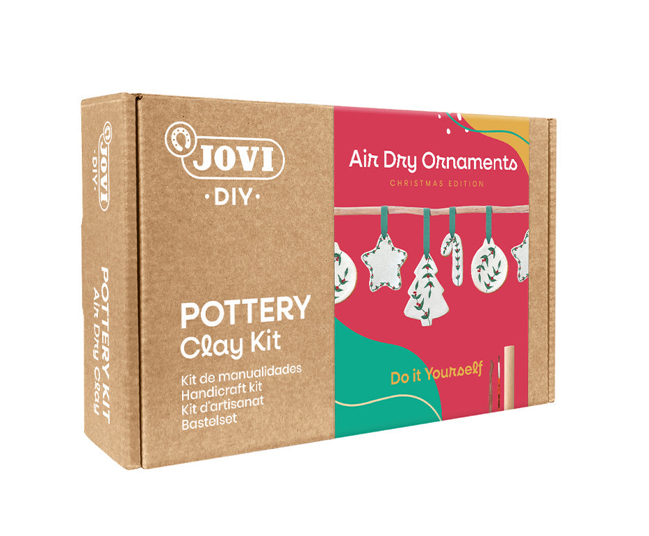 JOVI Kraft Air-Dry Clay Modeling Set 21 pcs Christmas Edition