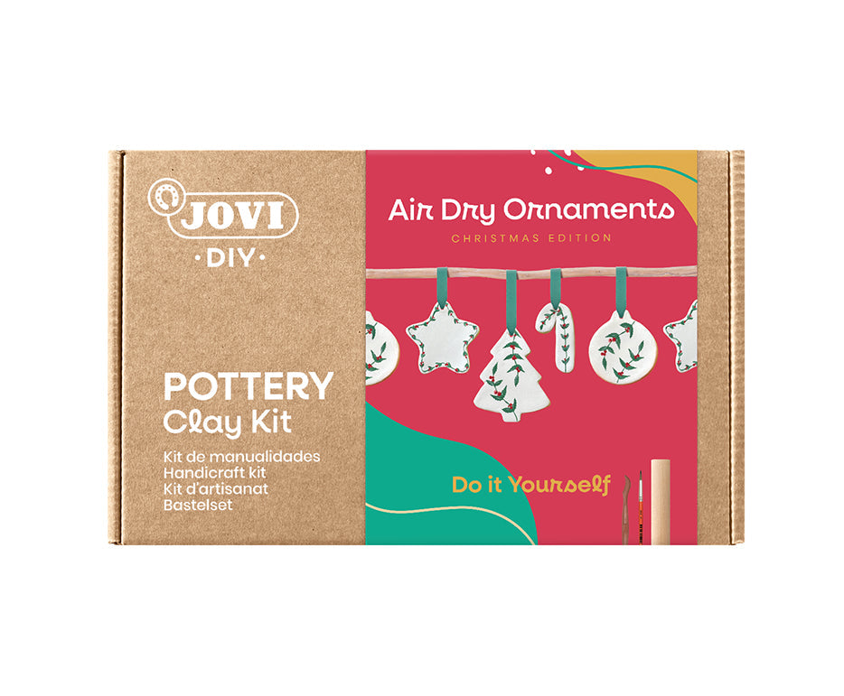 JOVI Kraft Air-Dry Clay Modeling Set 21 pcs Christmas Edition