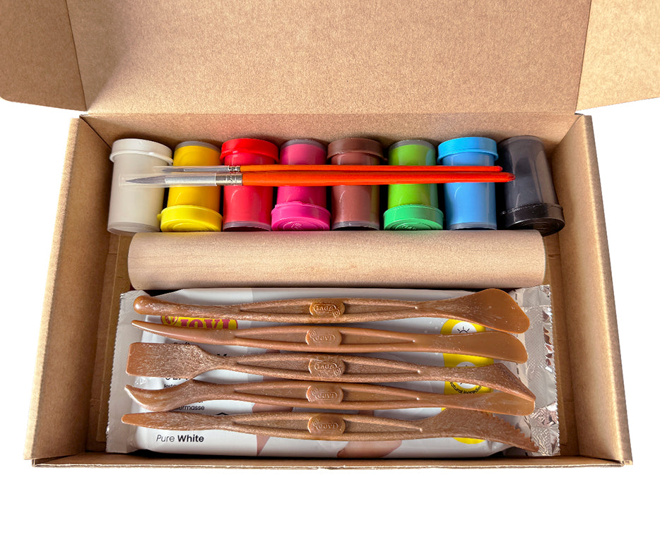 JOVI Kraft Air-Dry Clay Modeling Set 21 pcs Christmas Edition