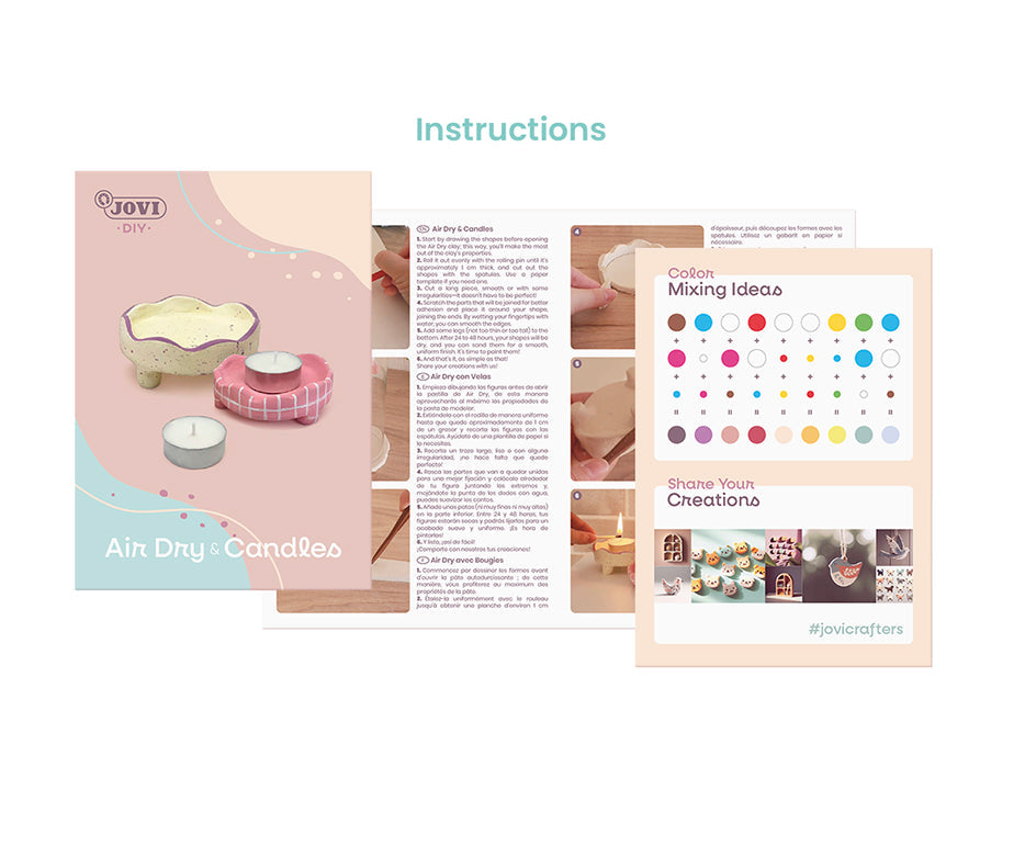 JOVI Kraft Modeling Clay Set Candles – 22 pcs