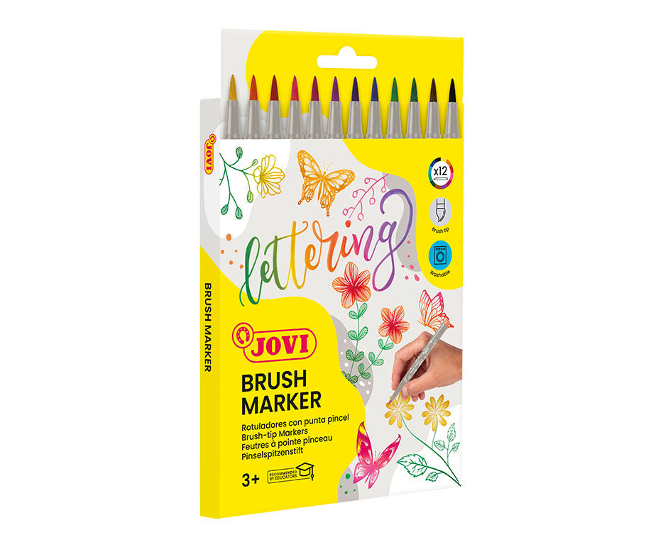 JOVI Lettering Watercolor Brush Pens / set of 12 pcs