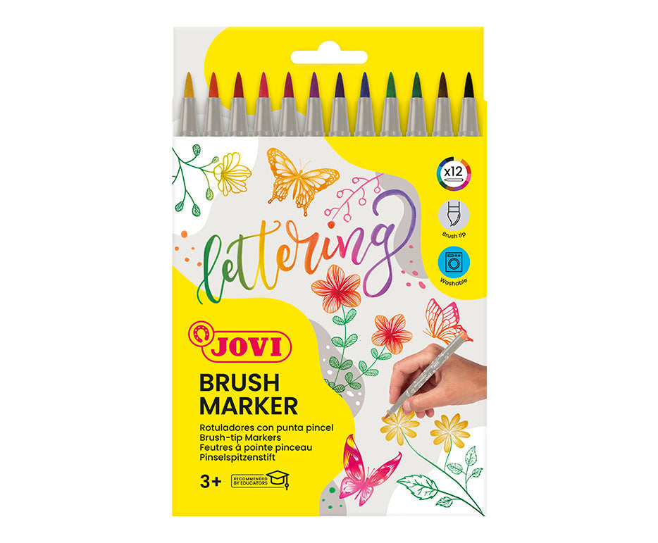JOVI Lettering Watercolor Brush Pens / set of 12 pcs