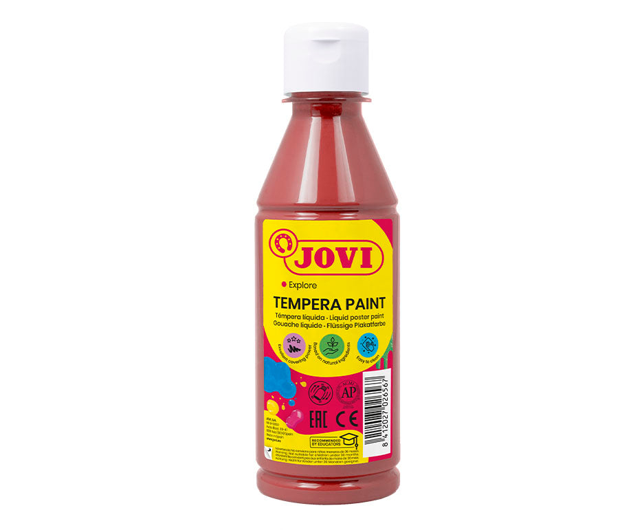 JOVI Liquid Tempera Paint 250 ml - Choose – brown