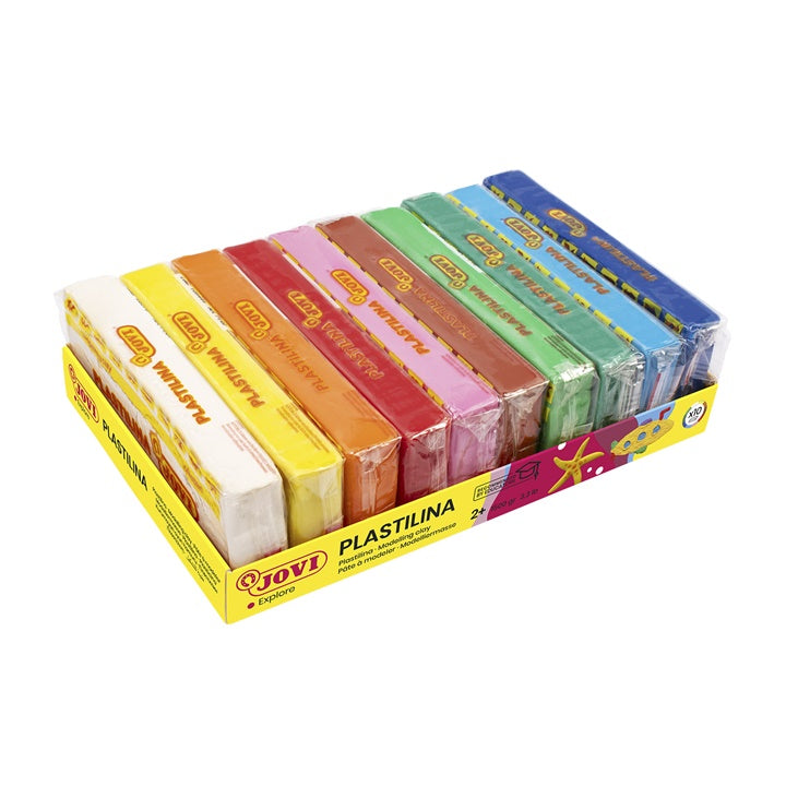 JOVI Modeling Clay, Basic Shades, 10 x 150 g
