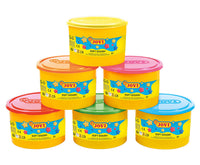 JOVI Soft Dough Modeling Clay Set, Neon Colors, 6 x 460 g