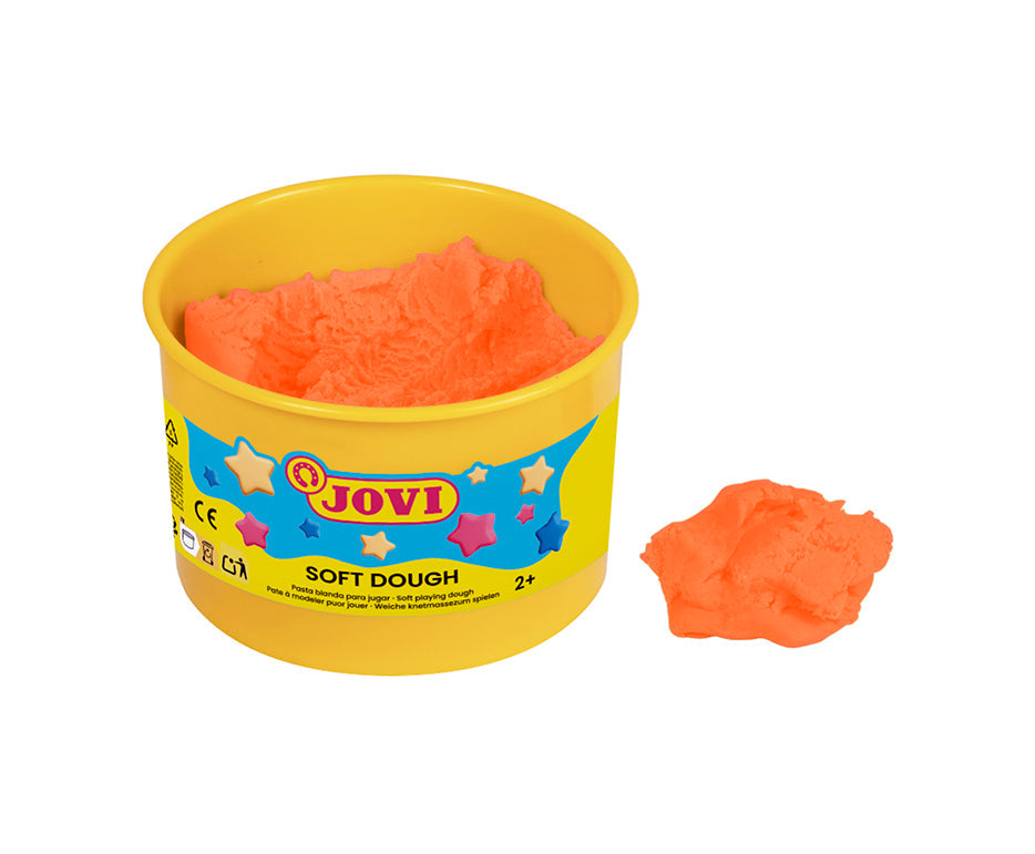 JOVI Soft Dough Modeling Clay Set, Neon Colors, 6 x 460 g