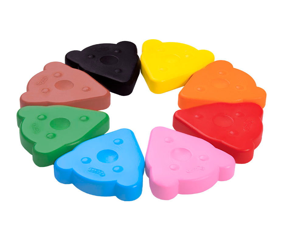 JOVI My First Bear-Shaped Wax Crayons - Set of 8 pcs