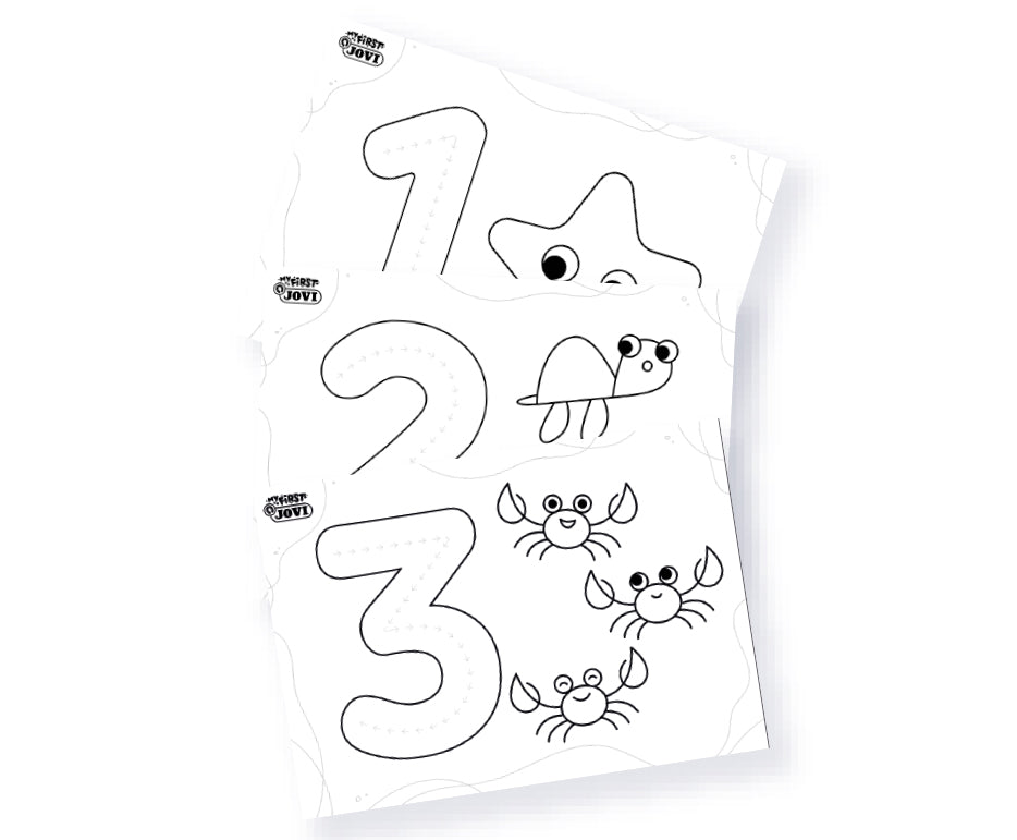 JOVI My First Finger Paint Set First Numbers – 11 pcs